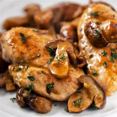  Pollo con Funghi Marinati: Un Aroma Inconfondibile che Esplode in Bocca!